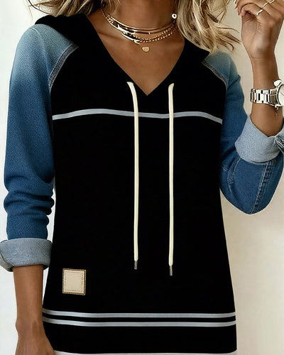 Camila | Hooded Striped and Multicolor Dress