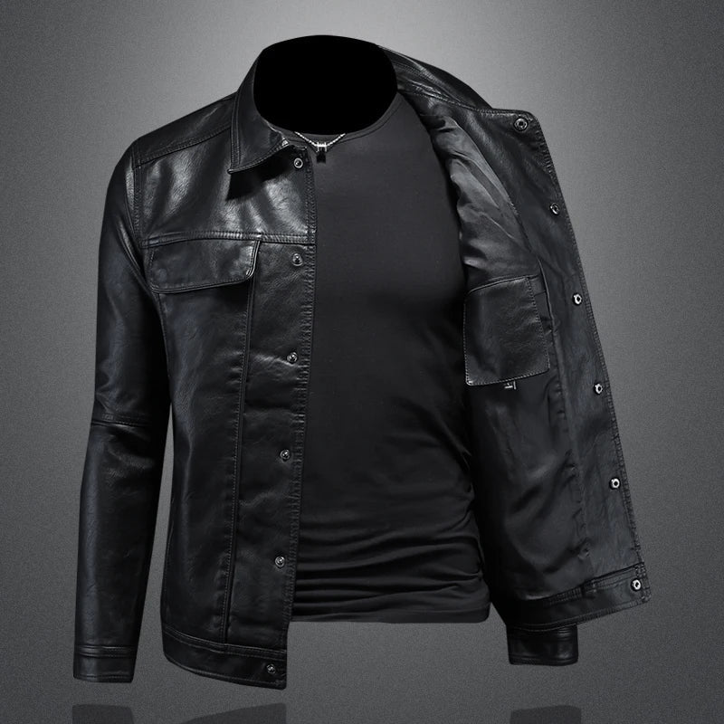 Darius™ | Premium Lederjacke im Moto-Stil